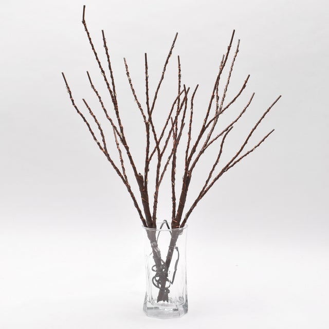 ライト付きブランチツリー 46cm クリスマスツリー （ブラウン）
