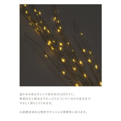 白樺 ブランチ LEDツリー 80cm （枝2本） クリスマスツリー （ブラウン）｜詳細画像