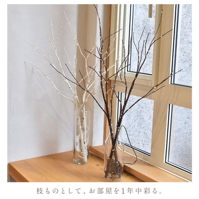 白樺 ブランチ LEDツリー 80cm （枝2本） クリスマスツリー （ホワイト）｜詳細画像