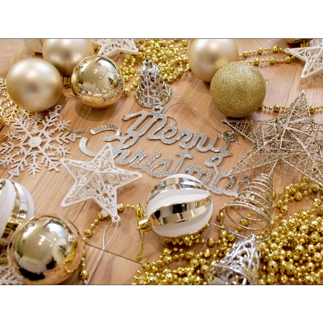 クリスマス オーナメントセット 150cm-180cm用 （C.GOLD）