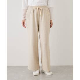 カシミヤタッチスムースワイドパンツ （ベージュ）
