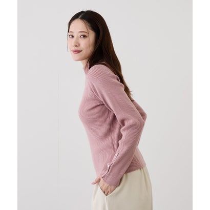 ジャイロ JAYRO 12G袖口ボタンタートルリブニットプルオーバー （ブラック）｜詳細画像