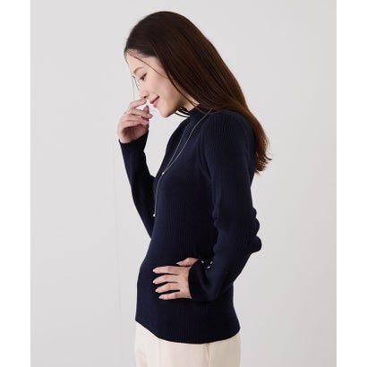 ジャイロ JAYRO 12G袖口ボタンタートルリブニットプルオーバー （コン）｜詳細画像