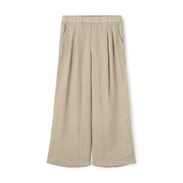 リネン タックワイドパンツ WKO1090 （43 ベージュ）