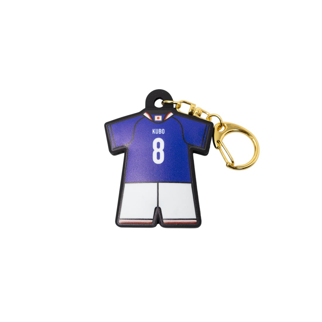 JFA 日本代表 ユニフォーム型ラバーキーホルダー #8.久保建英 JO-538-8