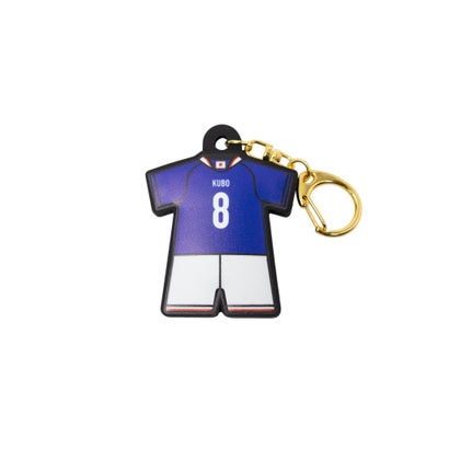 日本代表 ユニフォーム型ラバーキーホルダー #8.久保建英｜詳細画像