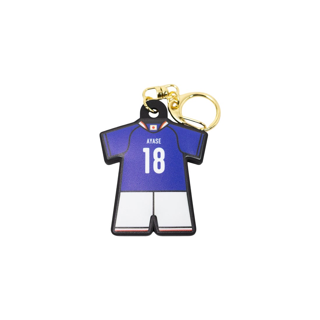 JFA 日本代表 ユニフォーム型ラバーキーホルダー #18.上田綺世 JO