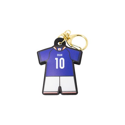 日本代表 ユニフォーム型ラバーキーホルダー #10.堂安律｜詳細画像
