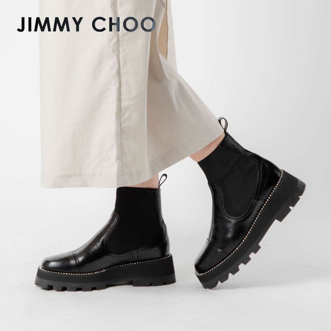 ジミー チュー JIMMY CHOO ブーツ CLAYTON FLAT ZWB レディース