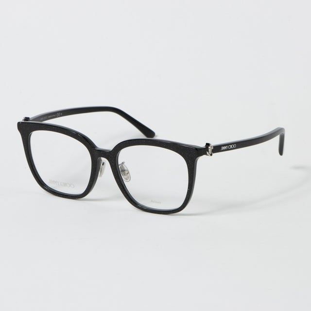 
                    メガネ 眼鏡 アイウェア レディース メンズ （ブラックグリッター）