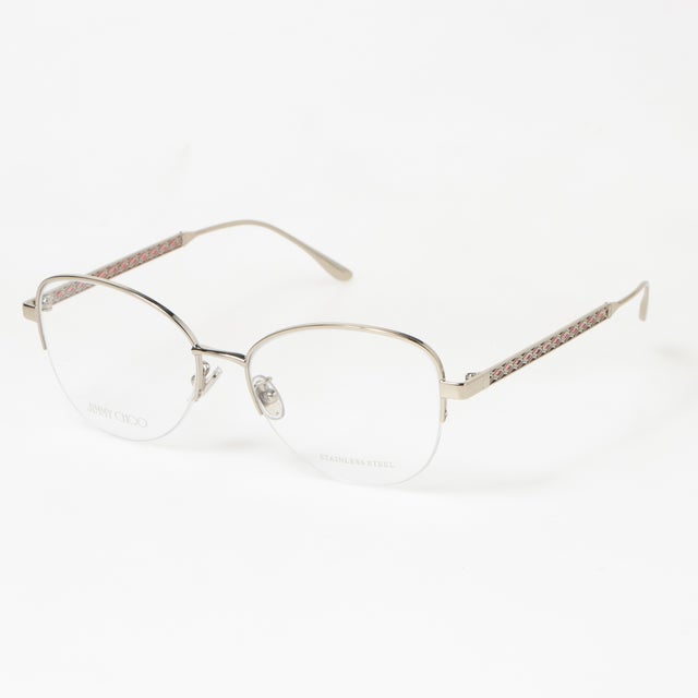 
                    メガネ 眼鏡 アイウェア レディース メンズ （シルバー/レッド）
