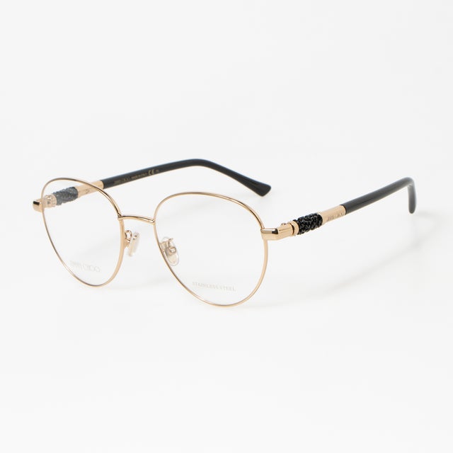 
                    メガネ 眼鏡 アイウェア レディース メンズ （ゴールド/ブラック）