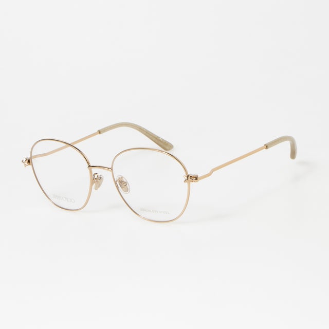 
                    メガネ 眼鏡 アイウェア レディース メンズ （ゴールド）