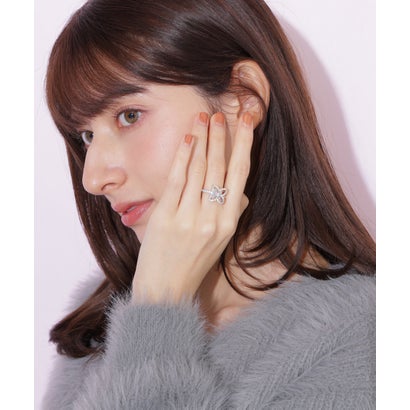 ジルバイジルスチュアート JILL by JILLSTUART Cubicフラワーリング （シルバー）｜詳細画像