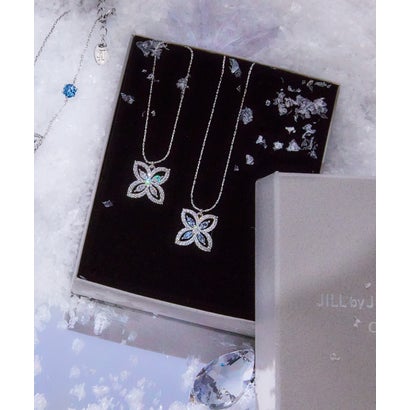 ジルバイジルスチュアート JILL by JILLSTUART Cubicフラワーネックレス （シルバー）｜詳細画像