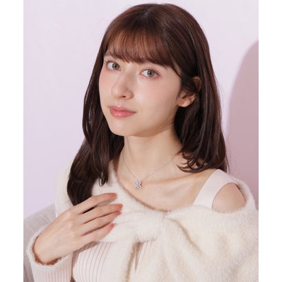ジルバイジルスチュアート JILL by JILLSTUART Cubicフラワーネックレス （ブルー）｜詳細画像