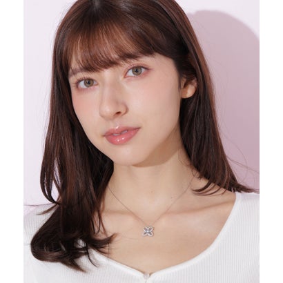 ジルバイジルスチュアート JILL by JILLSTUART Cubicフラワーネックレス （ブルー）｜詳細画像