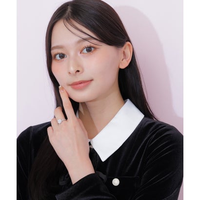 ジルバイジルスチュアート JILL by JILLSTUART Cubicスクエアビジューリング （シルバー）｜詳細画像