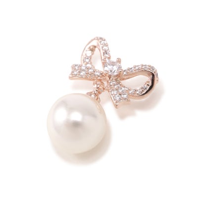 ジルバイジルスチュアート JILL by JILLSTUART Cubicリボンパールピアス （シルバー）｜詳細画像