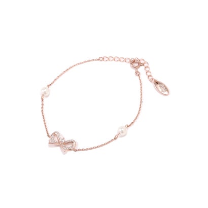 ジルバイジルスチュアート JILL by JILLSTUART Cubic リボンパールブレスレット （シルバー）｜詳細画像