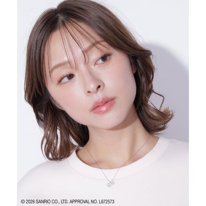 ジルバイジルスチュアート JILL by JILLSTUART ＜千鳥×KITTY＞Cubicリボンネックレス （シルバー）｜詳細画像
