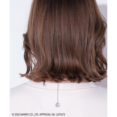 ジルバイジルスチュアート JILL by JILLSTUART ＜千鳥×KITTY＞Cubicリボンネックレス （シルバー）｜詳細画像