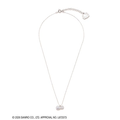 ジルバイジルスチュアート JILL by JILLSTUART ＜千鳥×KITTY＞Cubicリボンネックレス （シルバー）｜詳細画像