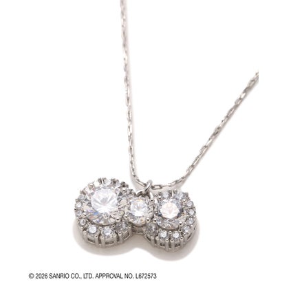 ジルバイジルスチュアート JILL by JILLSTUART ＜千鳥×KITTY＞Cubicリボンネックレス （シルバー）｜詳細画像