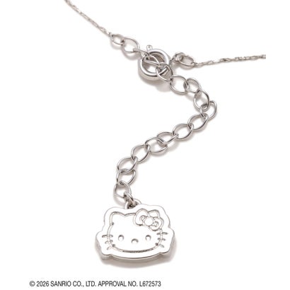 ジルバイジルスチュアート JILL by JILLSTUART ＜千鳥×KITTY＞Cubicリボンネックレス （シルバー）｜詳細画像