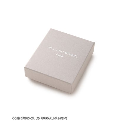 ジルバイジルスチュアート JILL by JILLSTUART ＜千鳥×KITTY＞Cubicリボンネックレス （シルバー）｜詳細画像