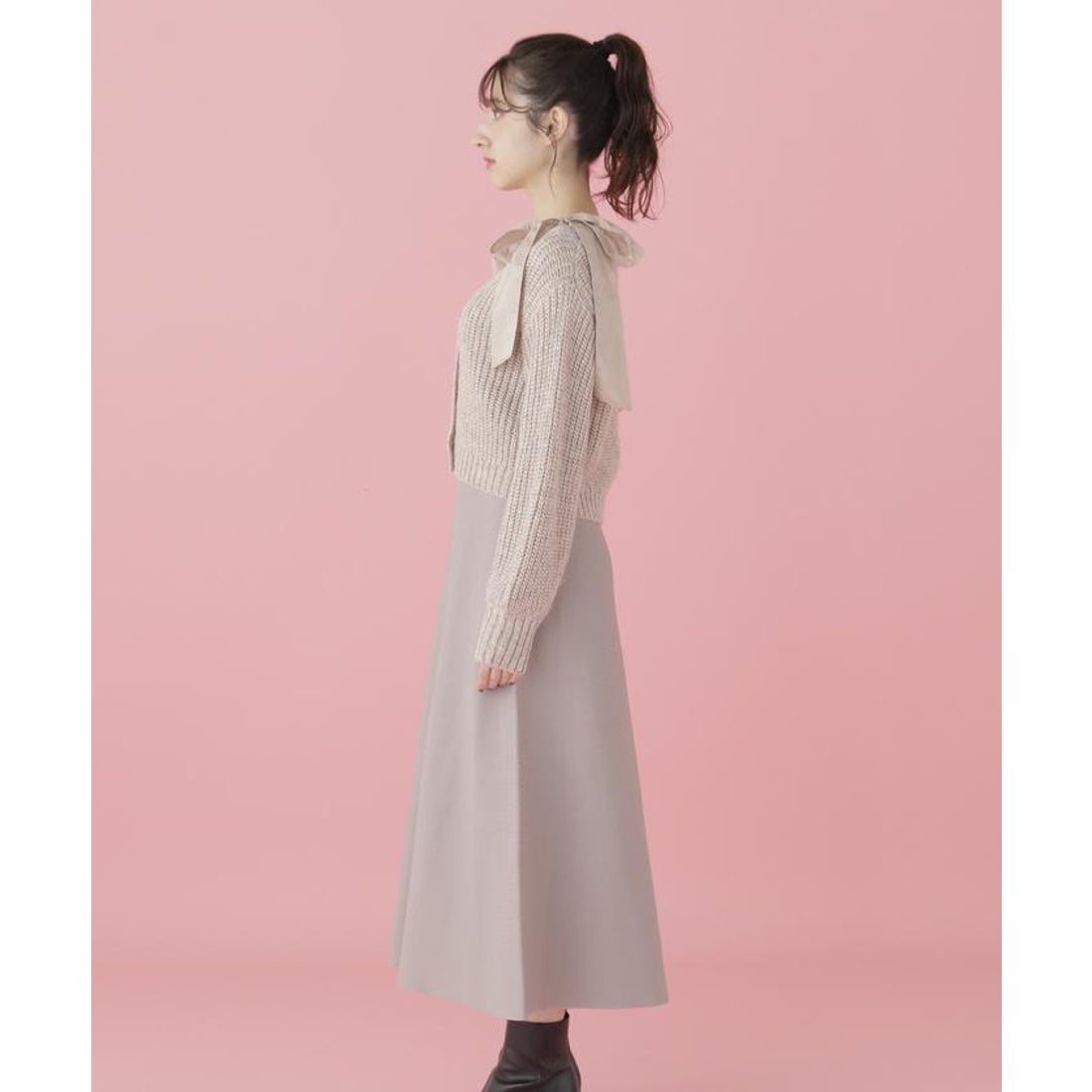 ジルバイジルスチュアート JILL by JILLSTUART シアーリボンワンピ 