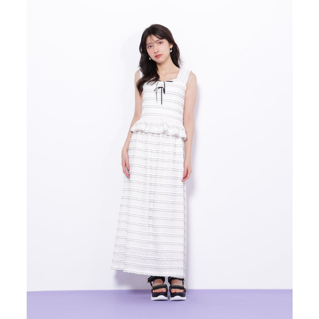 ジルバイジルスチュアート JILL by JILLSTUART バイカラーストレッチ