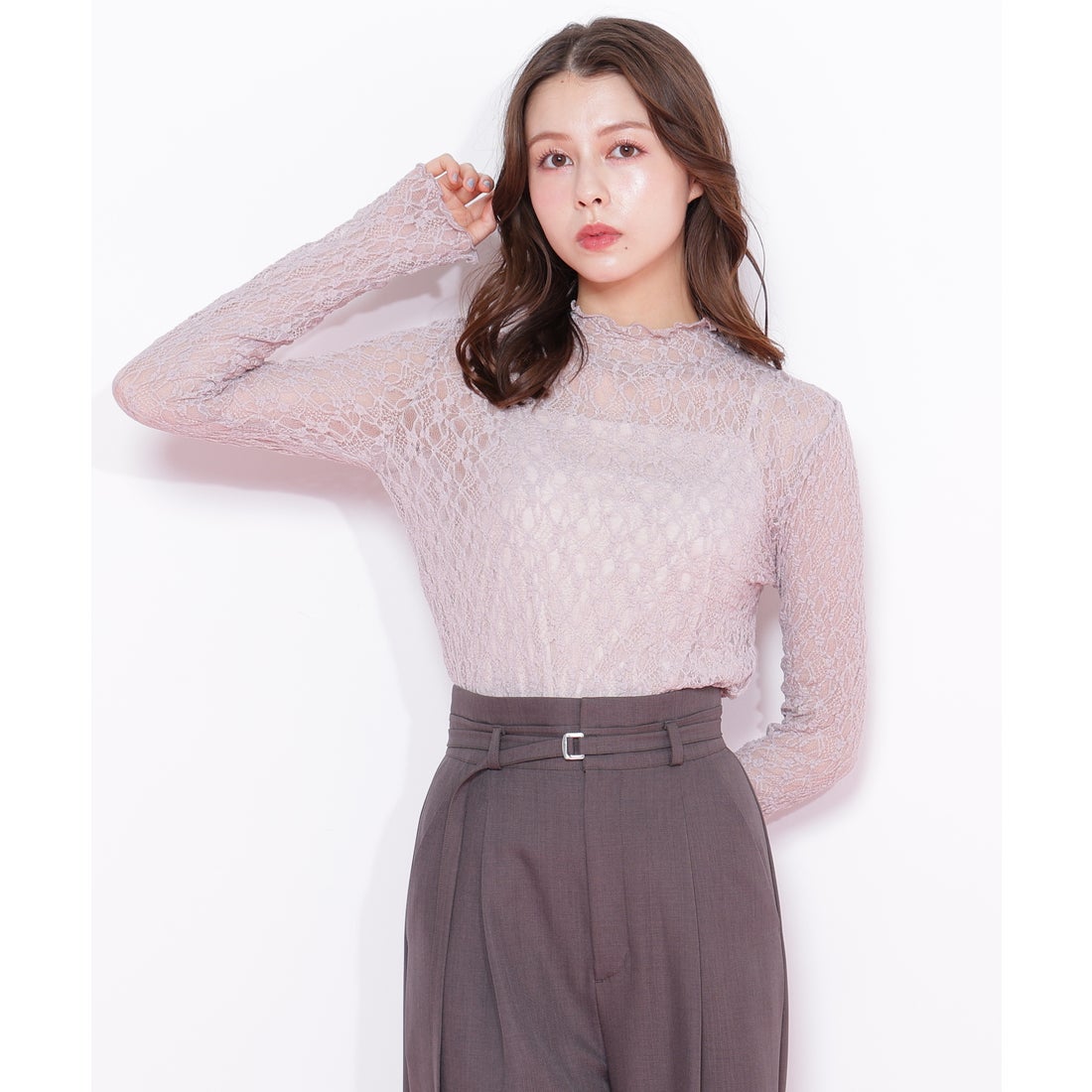 ジルバイジルスチュアート JILL by JILLSTUART ミニフリルレース 