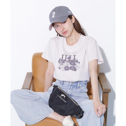 フラワーロゴTシャツ OC （ホワイトピンク1）｜詳細画像