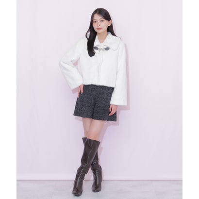 ジルバイジルスチュアート JILL by JILLSTUART フェイクファーショートジャケット （モカ）｜詳細画像