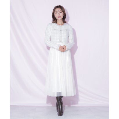 ジルバイジルスチュアート JILL by JILLSTUART ニットジャケットドッキングワンピース （ネイビー）｜詳細画像
