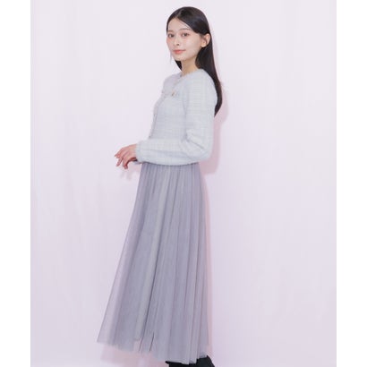 ジルバイジルスチュアート JILL by JILLSTUART ニットジャケットドッキングワンピース （ネイビー）｜詳細画像