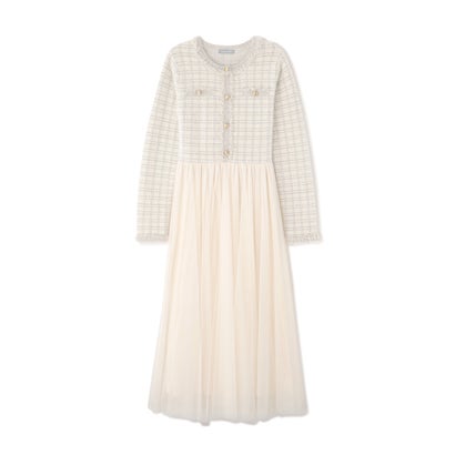 ジルバイジルスチュアート JILL by JILLSTUART ニットジャケットドッキングワンピース （グレー）｜詳細画像