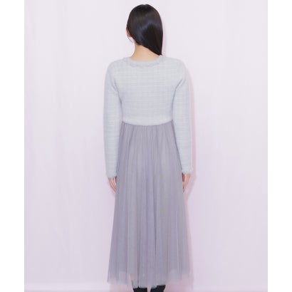 ジルバイジルスチュアート JILL by JILLSTUART ニットジャケットドッキングワンピース （グレー）｜詳細画像