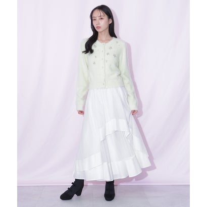 ジルバイジルスチュアート JILL by JILLSTUART フロントビジューフェザーニット （ブルー）｜詳細画像