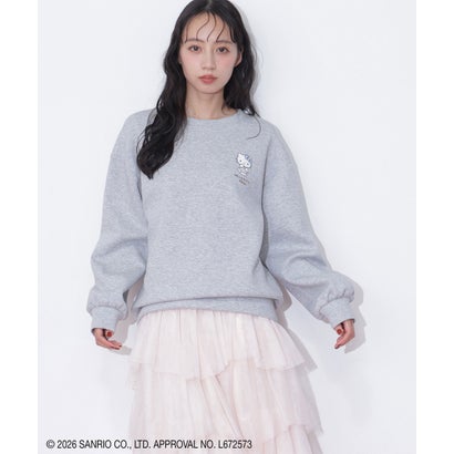 ジルバイジルスチュアート JILL by JILLSTUART ＜HELLO KITTYコラボ＞ボリュームスウェット （グレー）｜詳細画像