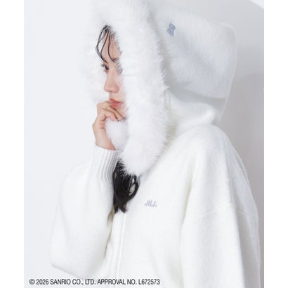 ジルバイジルスチュアート JILL by JILLSTUART ＜HELLO KITTYコラボ＞フェイクファー付きフーデイー （ブルー）｜詳細画像