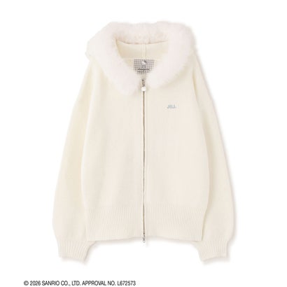ジルバイジルスチュアート JILL by JILLSTUART ＜HELLO KITTYコラボ＞フェイクファー付きフーデイー （ブルー）｜詳細画像