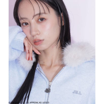 ジルバイジルスチュアート JILL by JILLSTUART ＜HELLO KITTYコラボ＞フェイクファー付きフーデイー （ブルー）｜詳細画像