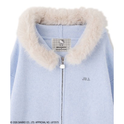 ジルバイジルスチュアート JILL by JILLSTUART ＜HELLO KITTYコラボ＞フェイクファー付きフーデイー （ブルー）｜詳細画像