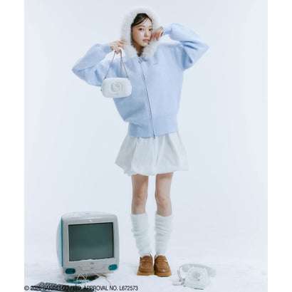 ジルバイジルスチュアート JILL by JILLSTUART ＜HELLO KITTYコラボ＞フェイクファー付きフーデイー （ホワイト）｜詳細画像
