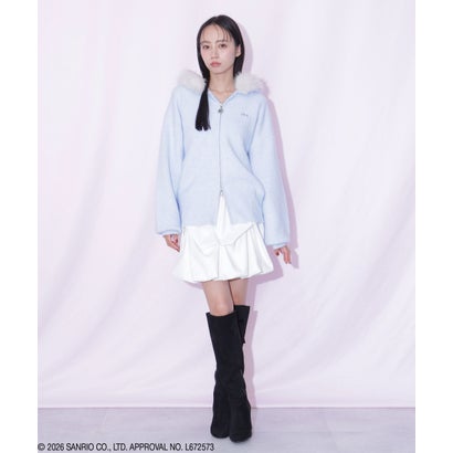 ジルバイジルスチュアート JILL by JILLSTUART ＜HELLO KITTYコラボ＞フェイクファー付きフーデイー （ホワイト）｜詳細画像