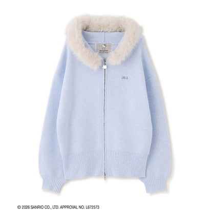 ジルバイジルスチュアート JILL by JILLSTUART ＜HELLO KITTYコラボ＞フェイクファー付きフーデイー （ホワイト）｜詳細画像