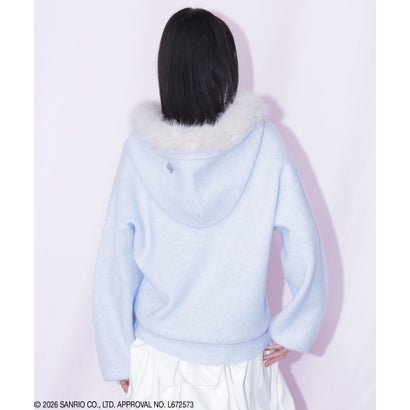 ジルバイジルスチュアート JILL by JILLSTUART ＜HELLO KITTYコラボ＞フェイクファー付きフーデイー （ホワイト）｜詳細画像