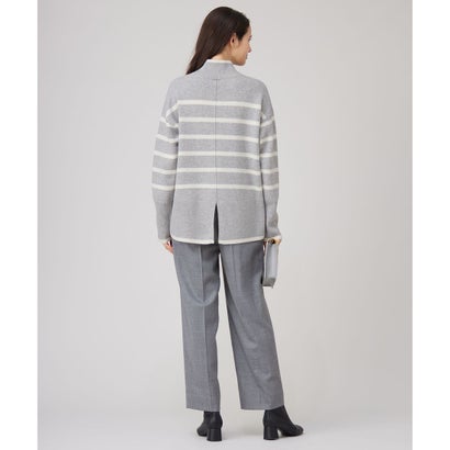 【カタログ掲載・WEB限定カラーあり・洗える】ウールカシミヤブレンドハイネック ニット （ライトイエロー）｜詳細画像
